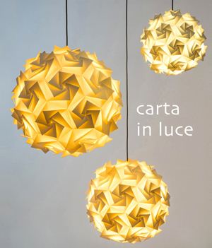 Carta e cartone riciclati diventano lampade di design - Ecodep Smaltimento Rifiuti Sicilia